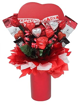 Amazon Com Love And Romance Chocolate Candy Bouquet Unique