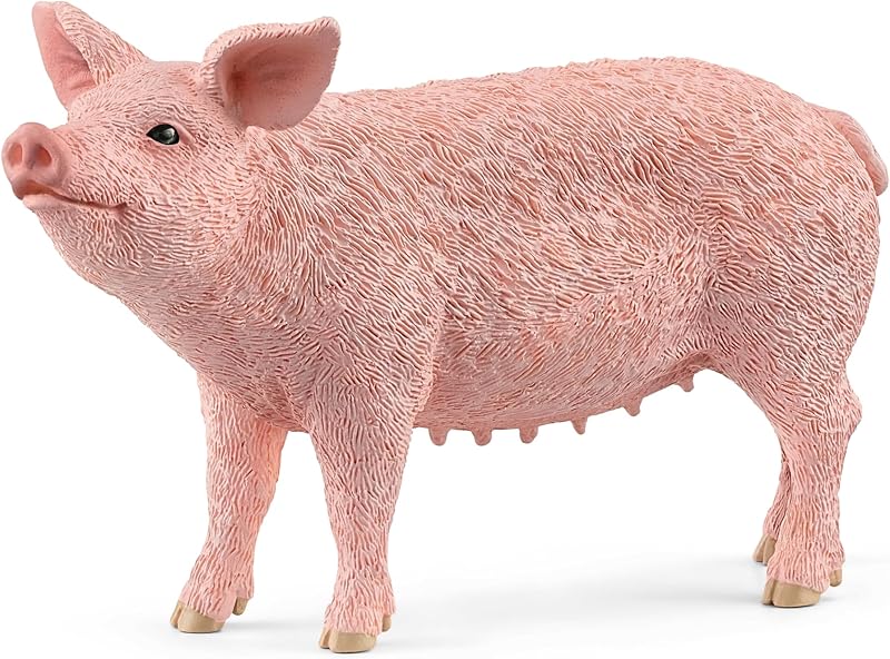 Schleich Farm World Pig Toy Figurine - Realistic Animal 2.3 inch Kids 3+