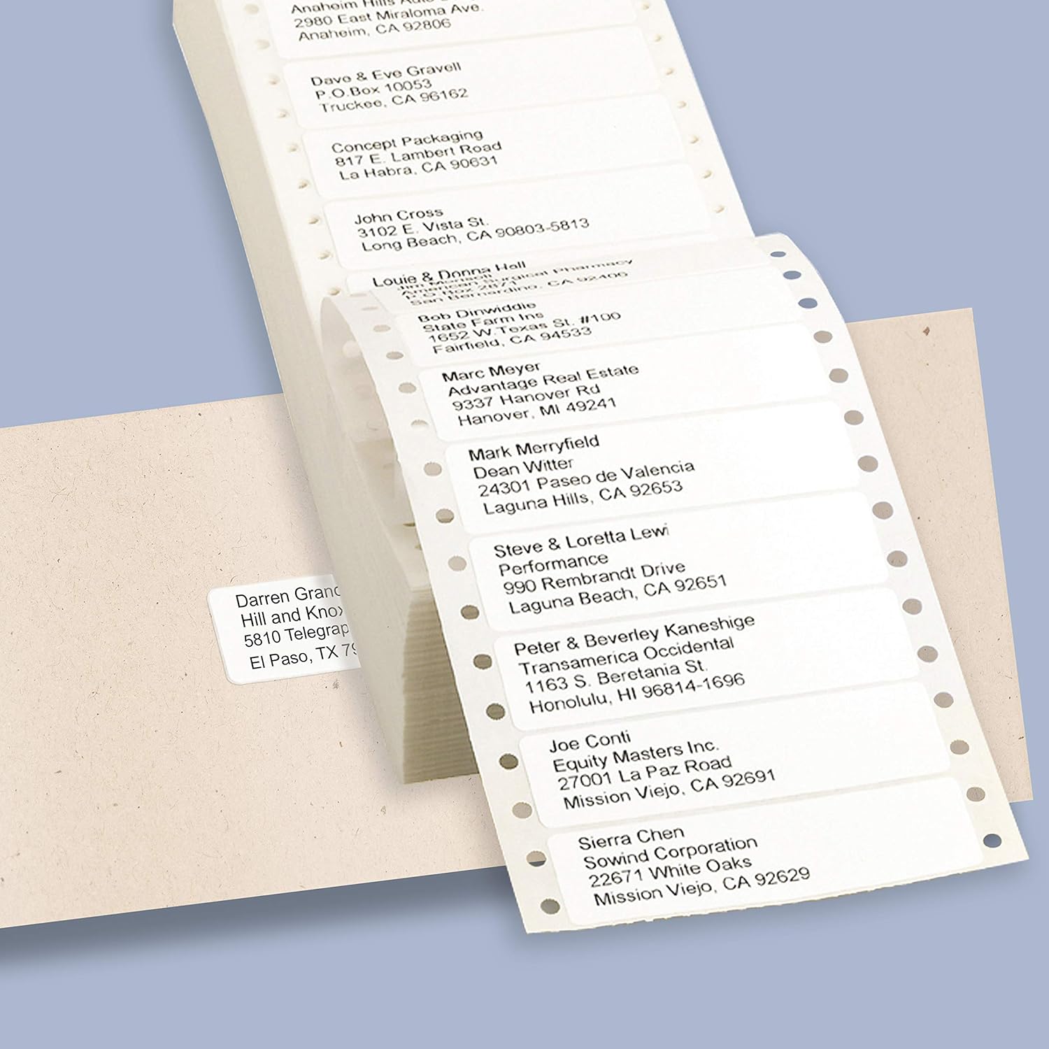 Avery Dot Matrix Printer Address Labels, 15/16" x 3 1/2", 5, 000 White Labels (4013) : Address Labels : Office Products
