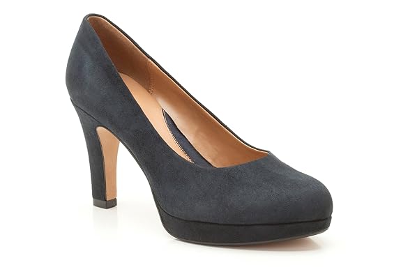 Clarks Womens Smart Clarks Anika Kendra Suede Shoes In Clarks Womens Smart Clarks Anika Kendra Suede Shoes In