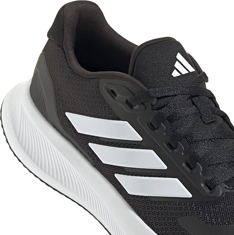 Donna Runfalcon 5 Wide Running Shoes, Core Black/Cloud White/Core Black, 39 1/3 EU