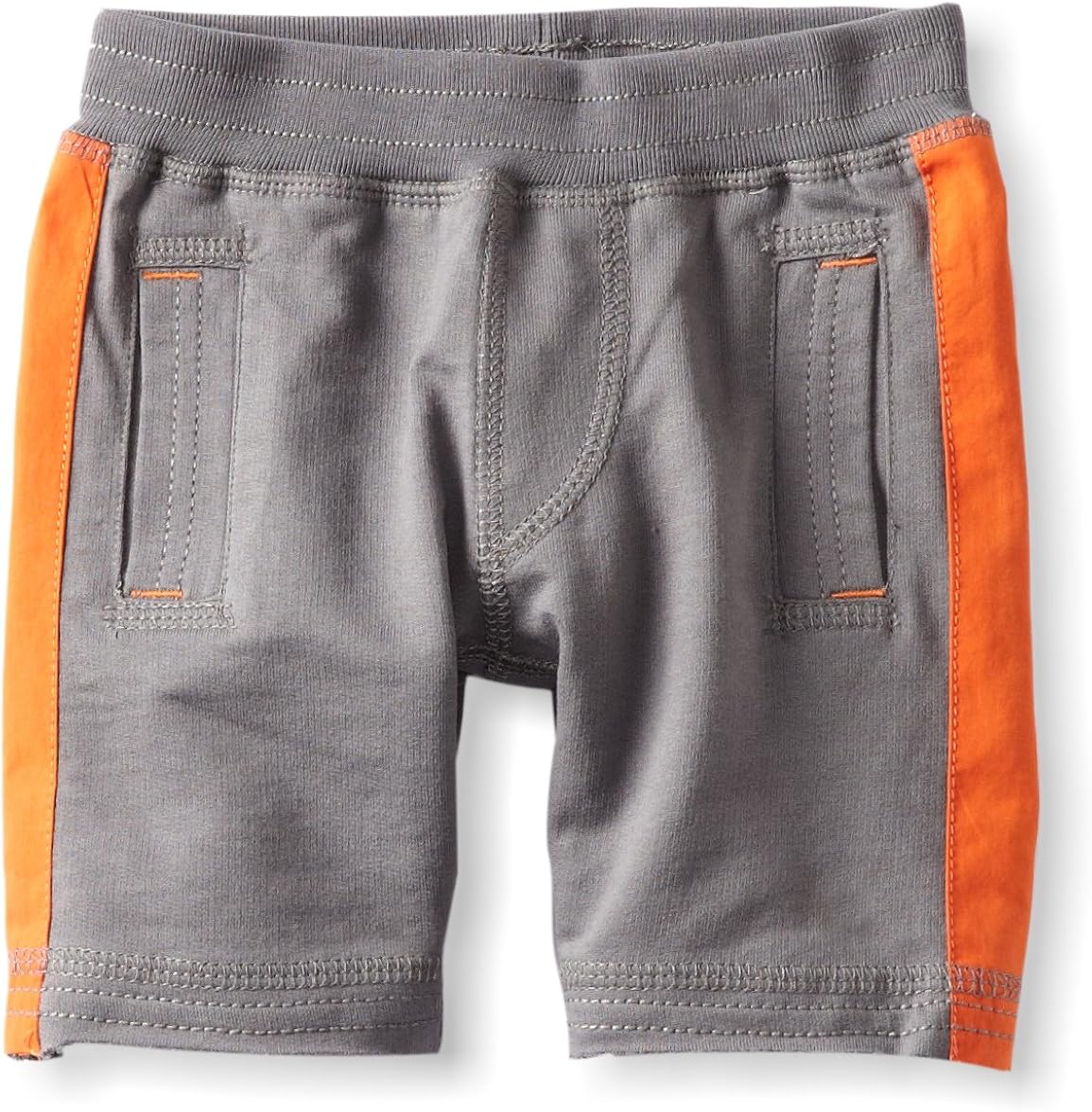 Tea Collection Baby Boys' Side Stripe Gym Shorts, Thunder, 12 18 Months Infant And