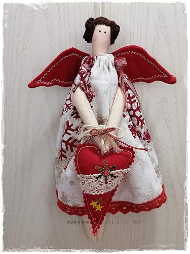 muñecas de navidad en tela