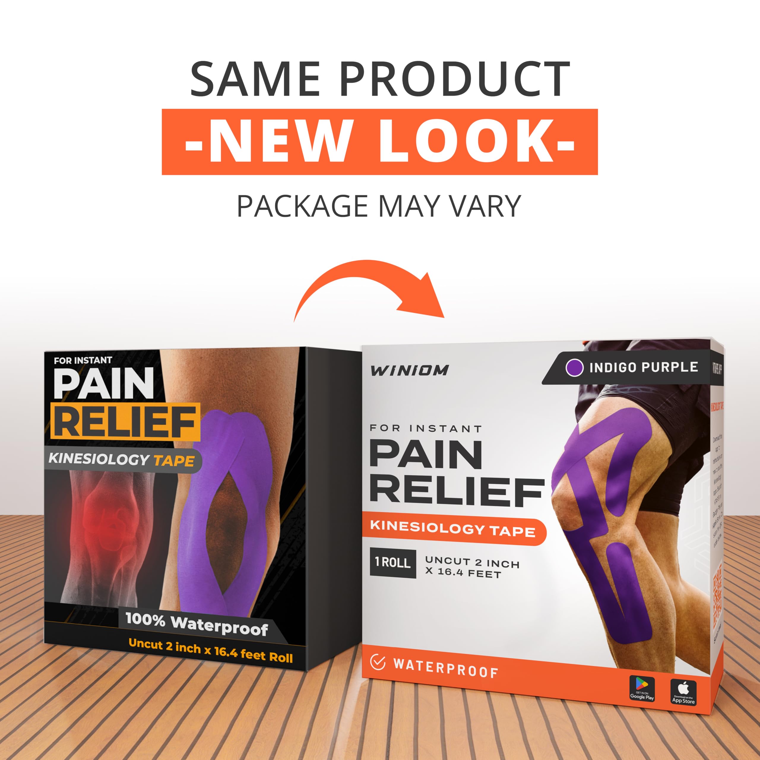 Kinesiology Tape-Incredible Support for Athletic Sports and Recovery+Free Taping Guide-Uncut 2 inch 16.4 feet Roll (Indigo Purple + Free Taping Guide, Pack of 1)