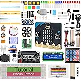Freenove Ultimate Starter Kit for BBC micro bit (V2 Included), 316-Page Detailed Tutorial, 225 Items, 44 Projects, Blocks and