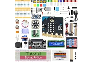 Freenove Ultimate Starter Kit for BBC micro:bit (V2 Included), 316-Page Detailed Tutorial, 225 Items, 44 Projects, Blocks and Python Code