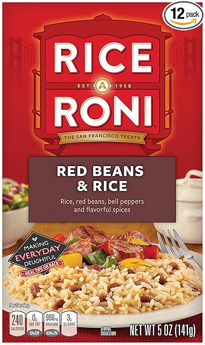Rice a Roni, Red Beans & Rice Mix, 5 oz (Pack of 12 Boxes)