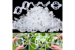 Aipker Tomato Clips, Tomato Clips for String Trellis, 100Pcs Plant Clips for Support, Tomato Clips for Climbing Plants- Trellis Clips for Climbing Plants - White