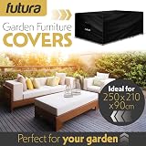 Futura Premium Rectangular Garden Furniture Cover 250x210x90cm 600D view 3