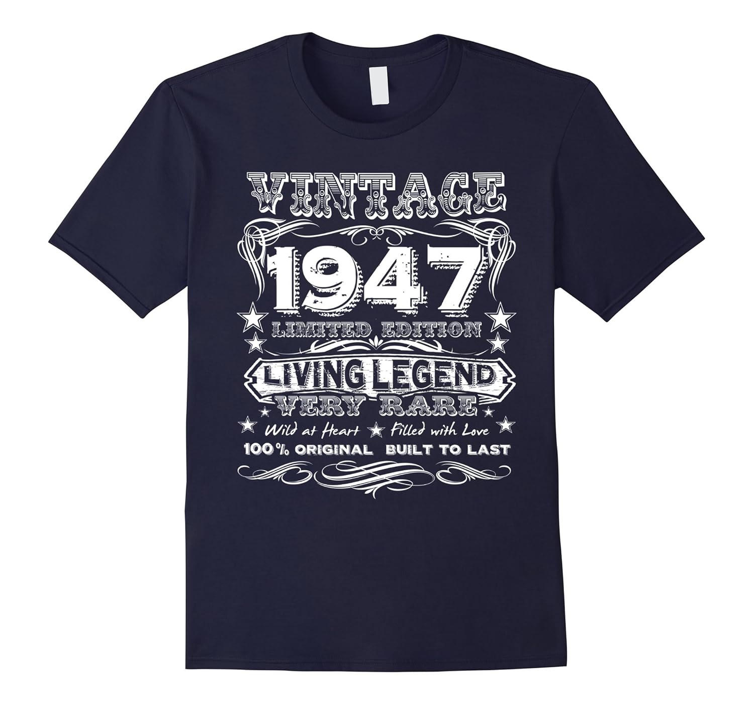 Vintage 1947 - Funny 70 Years Old 70th Birthday Gift T-Shirt-Rose