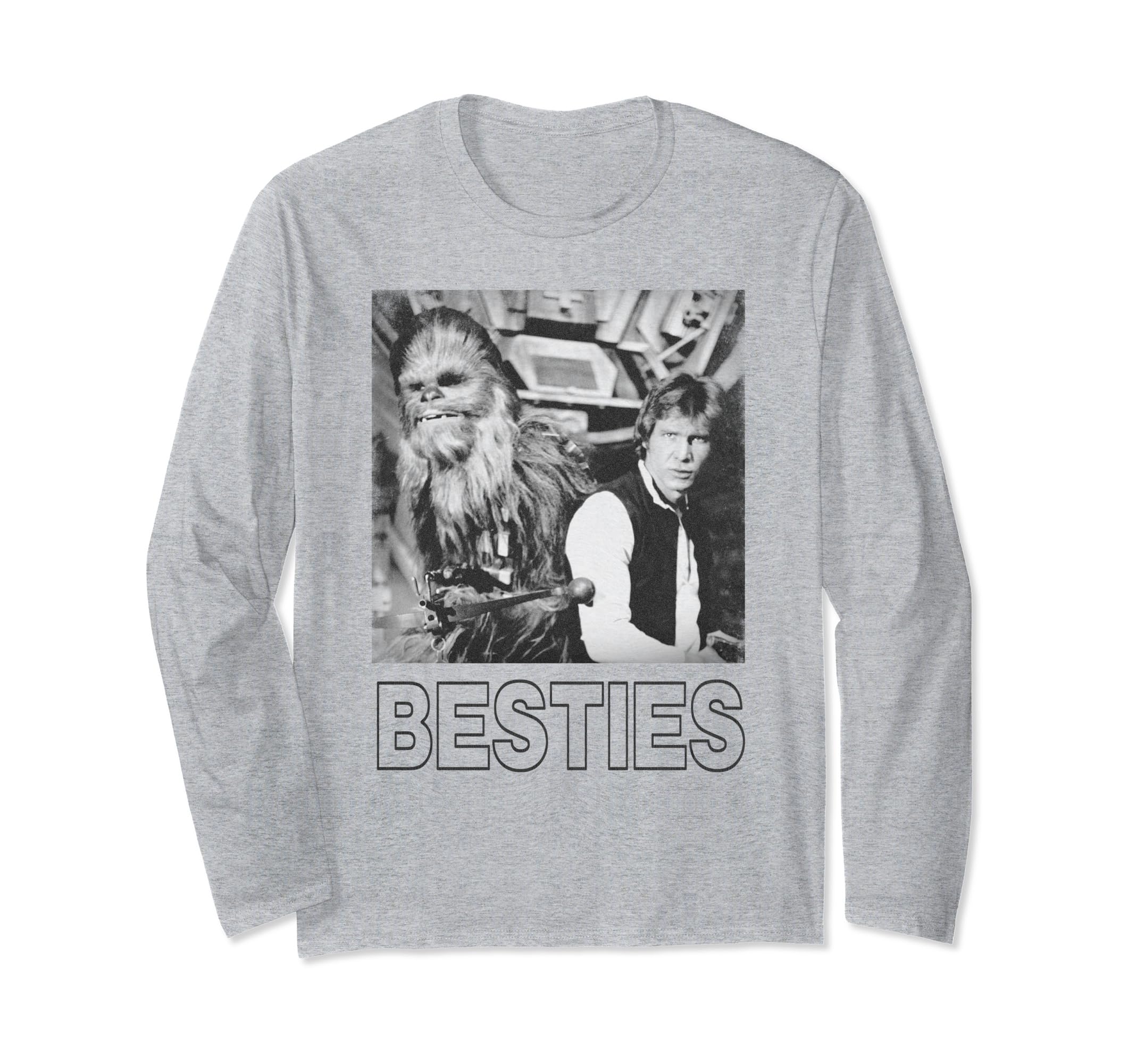 Star Wars Han Solo Chewbacca Besties C1 Long Sleeve T-Shirt