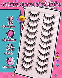 Manga Lashes Spiky False Eyelashes - Wispy Anime