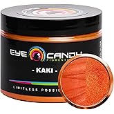 Eye Candy Pigments Premium Orange Mica Powder - Kaki (50gr) - for Epoxy, Resin, Soap, Paint, Woodworking, Acrylic Pouring, Bath Bombs, Fishing Lures - DIY Arts and Crafts Additive