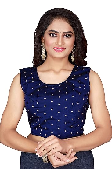 Krishav Women's Digital Printed Readymade Sarees Blouse