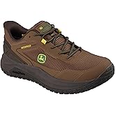 Skechers Mens John Deere Men's Waterproof Ripstop Bungee Slip-in Shoes with Goodyear Rubber