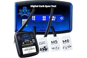 4-Channel - The Digi Sync™ Throttle Body & Digital Carb Sync Tool, Easy To Use & Accurate Carburetor Synchronizer, Vacuum Gauge Carburetor, Peaking Manometer, for Carbureted & Fuel-Injected Engines