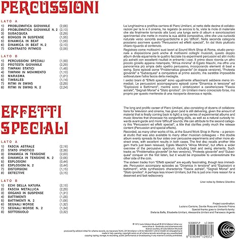 Percussioni Ed Effetti Speciali Piero Umiliani Piero Umiliani Amazon It Musica