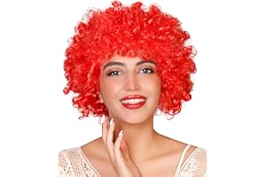 MATISSA Unisex Clown Wig Circus Funny Fancy Party Dress Accessory Afro Stag Do Fun Joker