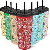 BJPKPK 22oz Tumbler With lid And Straw Stainless Steel Travel Coffee Mug Insulated Tumblers Cups,Passionate Red