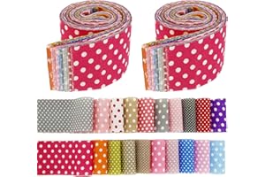 Jelly Roll Fabric Strips, Jelly Roll Fabrics Strip for Quilting, Soft Cotton Quilting Fabric 2.48x19.69Inch Pre-Cut Cotton St