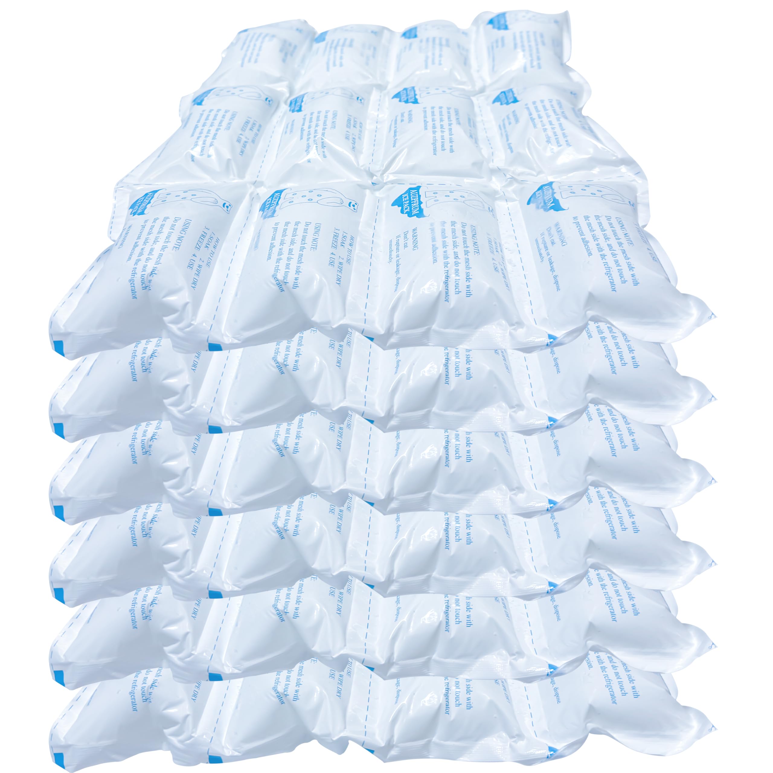 Photo 1 of AUZPFRUM Ice Packs for Shipping Frozen Food - 6 Sheets(12 Pack Large Ice Cells per Sheet) | Long-Lasting Cold Packs for Coolers Freezer Packs - Flexible Reusable Ice Pack for Shipping & Storage