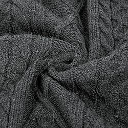 GRACE KARIN Women’s Button Up Collared Cable Knit