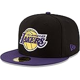 NBA Los Angeles Lakers Men's 2-Tone 59FIFTY Fitted Cap, 7.875, Black