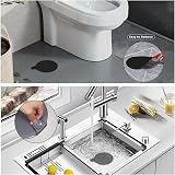 Tomario 2 Pack Silicone Bathtub Stopper 6 Extra Large Sink Plug view 6