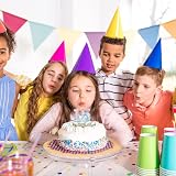 HONGCI Pink Blue 5 Candle Birthday Candles Set 1 Number 6 Long Stick Candles view 6