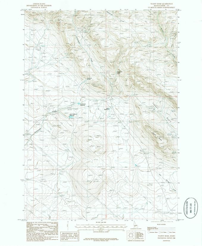 YellowMaps Teapot Dome ID topo map, 124000 Scale, 7.5 X 7