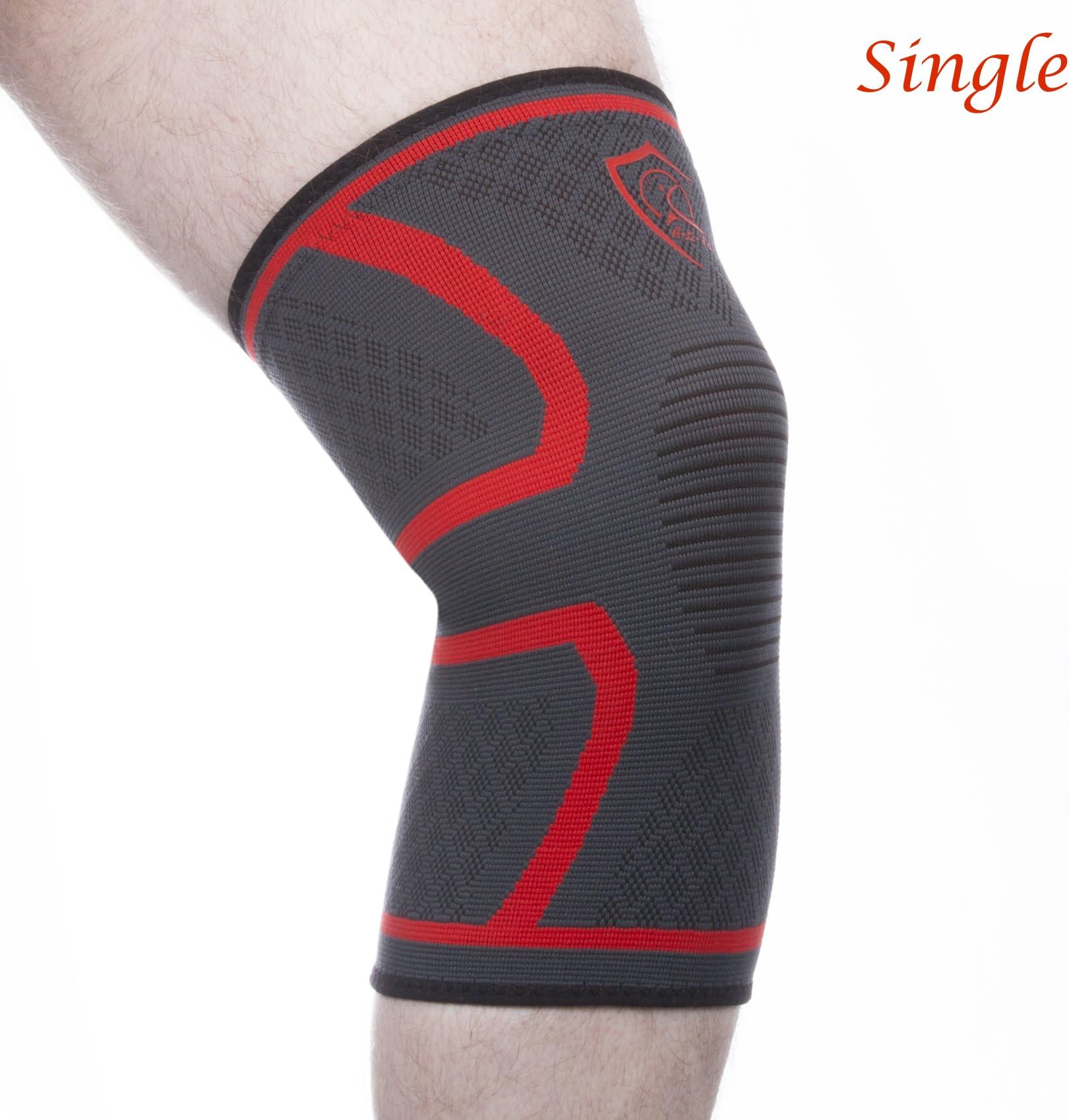 ACTIFIT Athletics Knee Compression Sleeve Support for Running, Jogging, Sports, Joint Pain Relief, Arthritis and Injury Recovery-Single Wrap