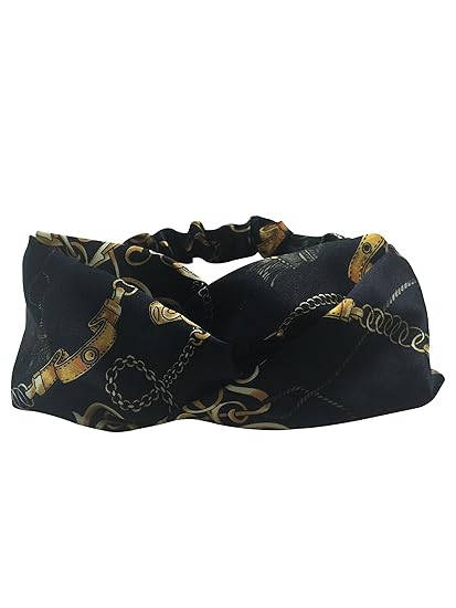 Amazon Ajmstyle レトロ エレガント な スカーフ 柄 ダブル クロス