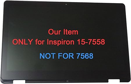 Amazon Com 15 6 Touch Screen Replacement Assembly Kit Lcd Led With Bezel Frame For Dell Inspiron 15 7558 Full Hd 19x1080 Youtube Instructions Available Computers Accessories