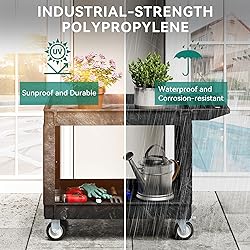 YITAHOME Utility Service Cart on Wheels, 550 lbs