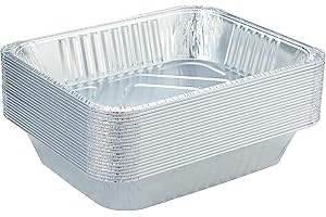 Waytiffer 9x13 Aluminum Pans - (30Pack) Disposable Foil Pans, Half Size Deep Steam Table Pans Extra Thick for Baking, Cooking, Roasting, Heating, Serving & Lining Steam-Table Trays
