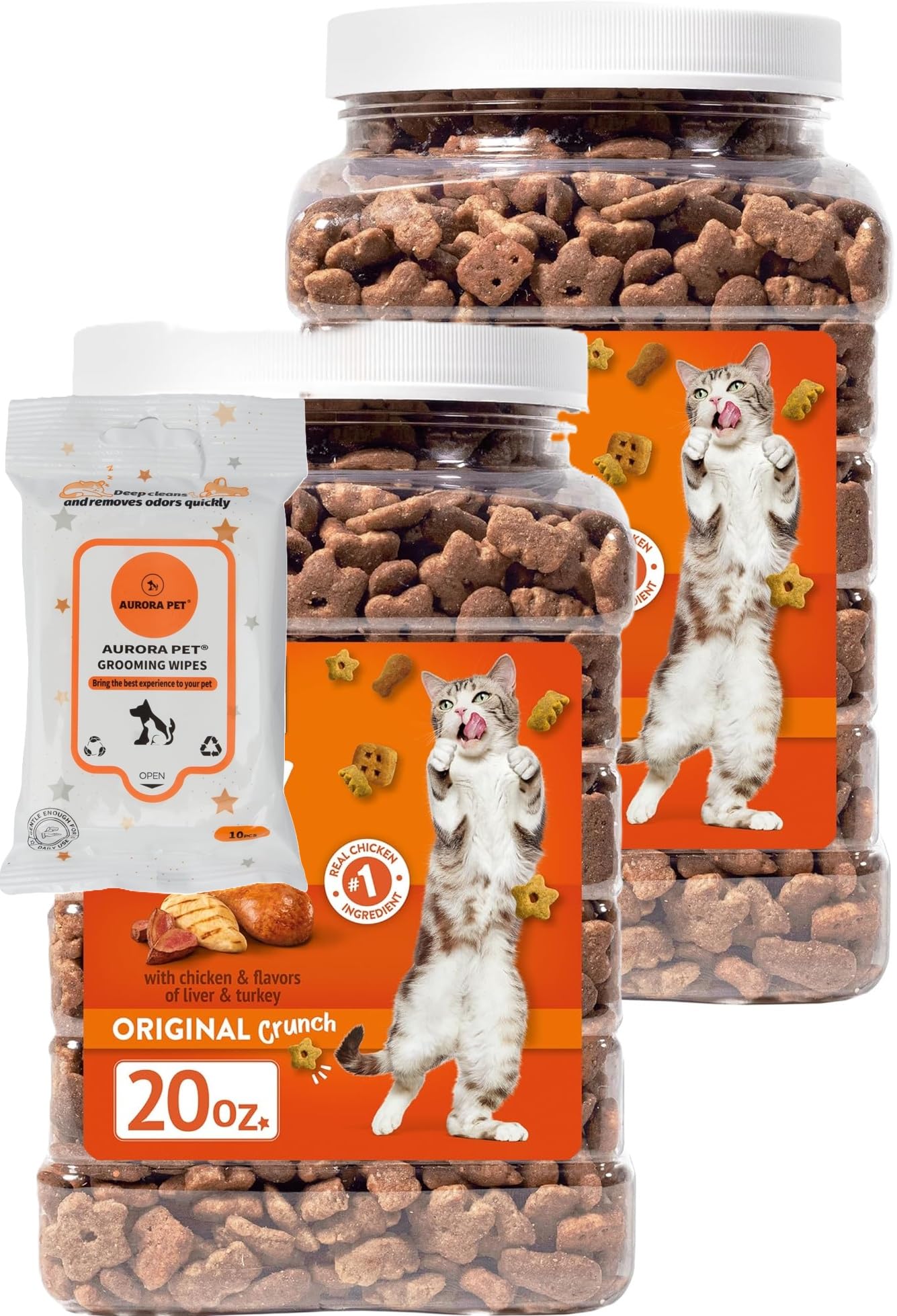 Cat Grooming Wipes Bundle Aurora Cat Milk Bundle Pack - 6 Lactose