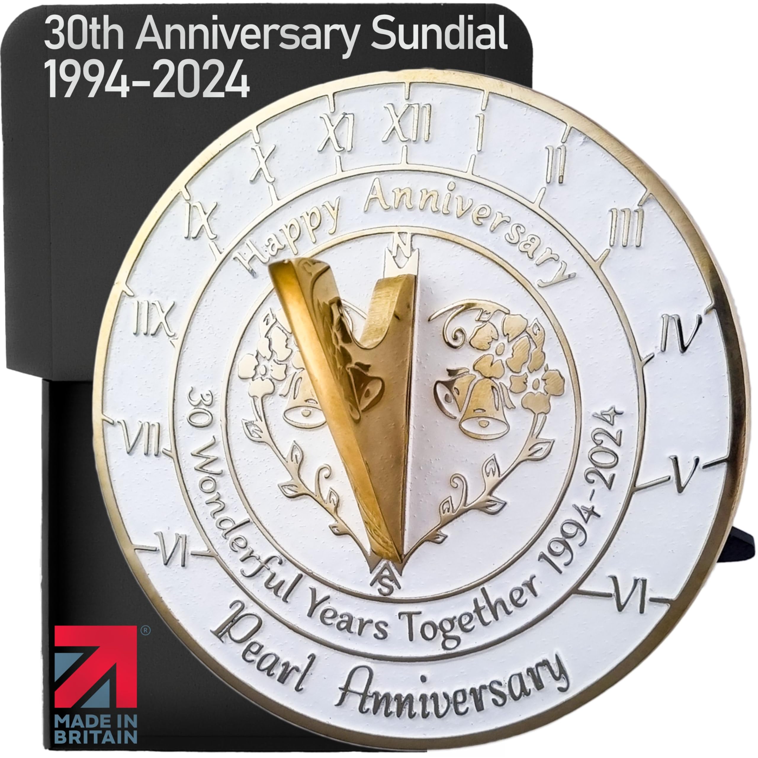 Anniversary Sundial Gift For 30th Pearl Wedding Anniversary In 2024 - Recycled Metal Home Decor Or Garden Present Idea - Handmade In UK For Him, Her Parents Or Couples 30 Year Celebration
