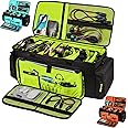 MYBAGZING Dj Cable Bag-24 Large Dj Cable File Bag-Dj Cabel Organizer Case-Travel Gig Bag-DJ Gear Bag for Dj Accessories-Dj Equipment Case with Padded Bottom and Divdiers