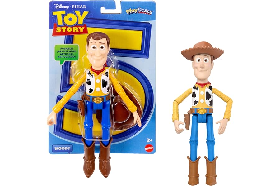​Mattel Disney and Pixar Toy Story 5 Woody Action Figure | 7-inch Playscale, 1 Key Character, 8+ Posable Joints, Movie-Accura