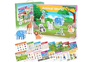 MDINGTD Toddler Toys for 3 4 5+ Year Old Kids Boys Girls, Montessori Busy Book for Kids Preschool Learning Activities Birthday Xmas Gifts for Kids Ages 3-5 Autism Sensory Kindergarten Educational Toys