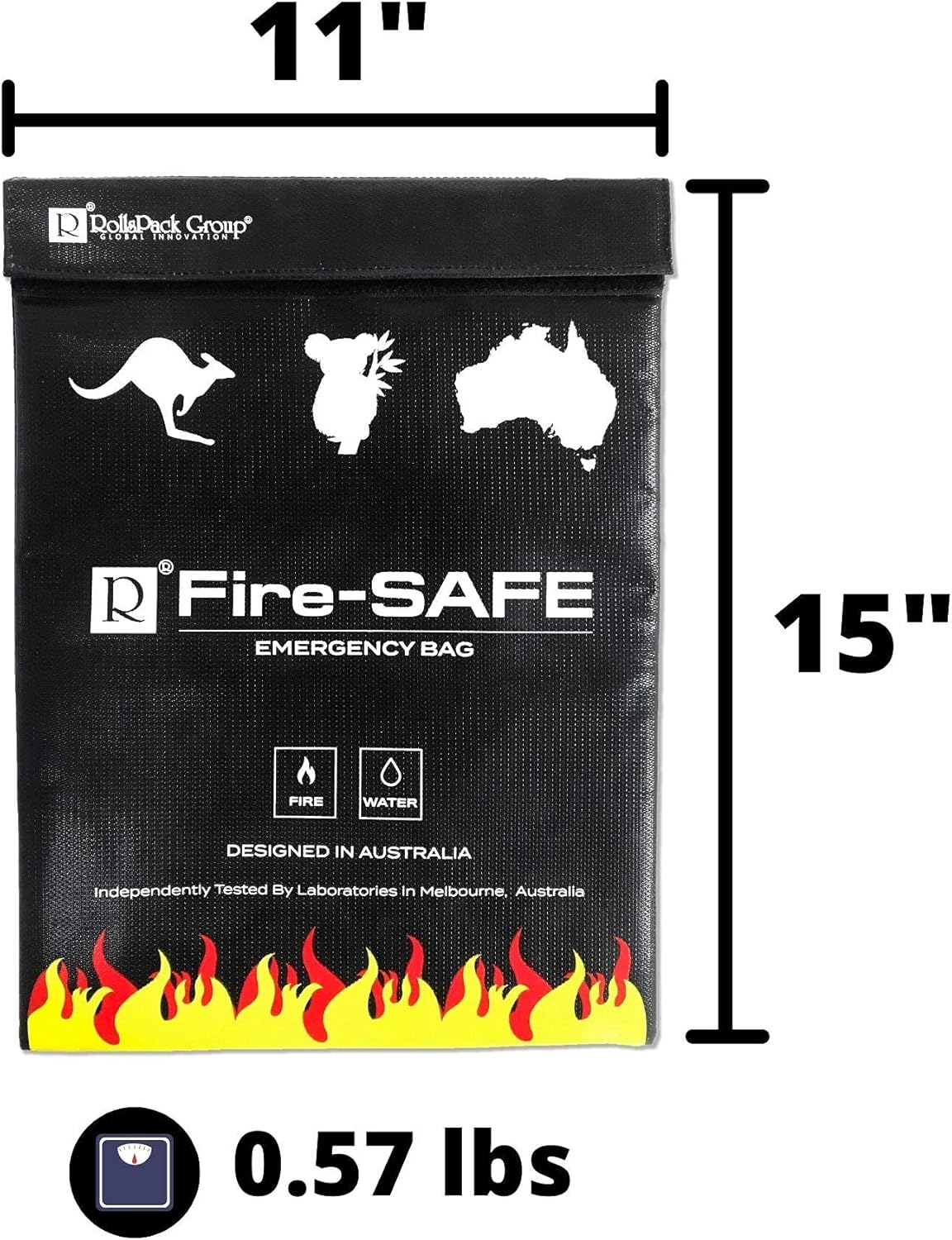 Fireproof/Waterproof Safe Bag - Fire Resistant Bag to Protect Your Items, The FireSafe is Both A Document Bag & A Fire Bag, This Fire Resistant Document Bag Has Been Independently Tested.: Office Products