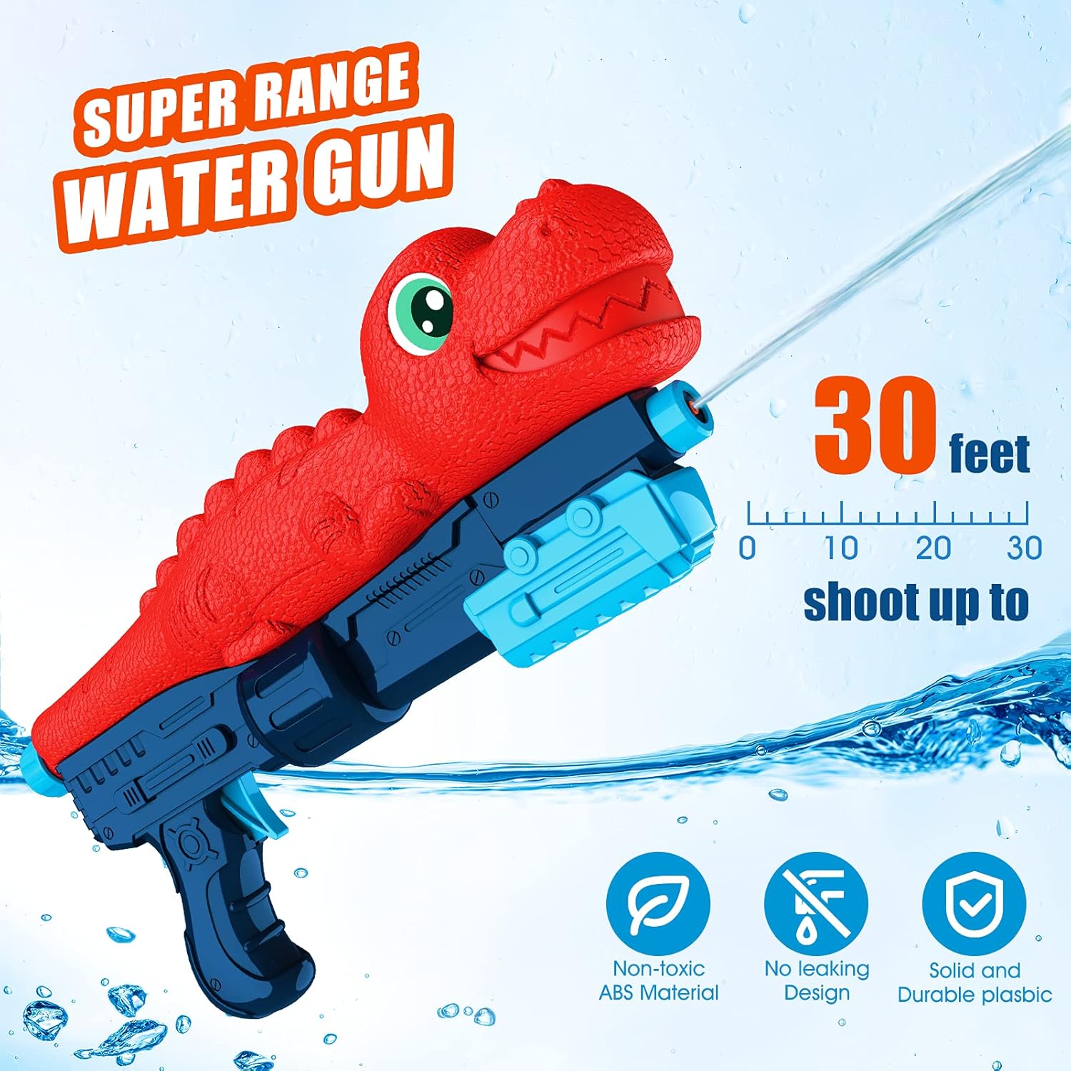 BEQOOL Water Guns for Kids,2 Pack Super Water Blaster Soaker Squirt Guns 800CC High Capacity Summer Gifts for  Kids and Adult Swimming Pool Beach Play Toys: Toys & Games