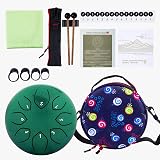 Musfunny 6 Inch Steel Tongue Drum 8 Notes C Major with Bag Drums for Kids view 7