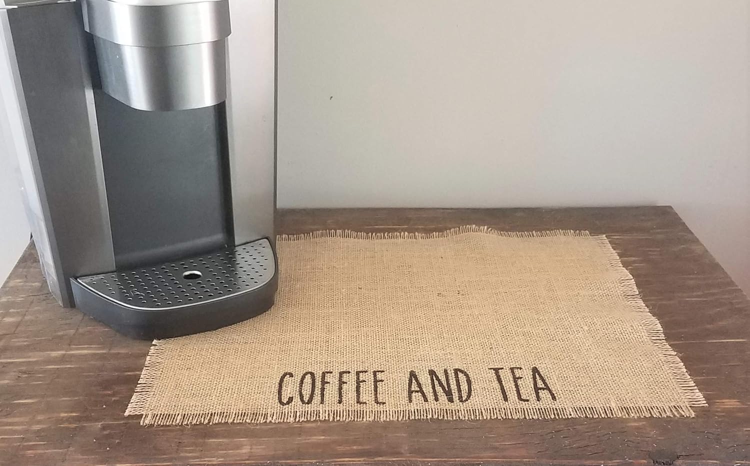 Coffee And Tea Bar Decor, Mat For Keurig, Rae Dunn Inspired