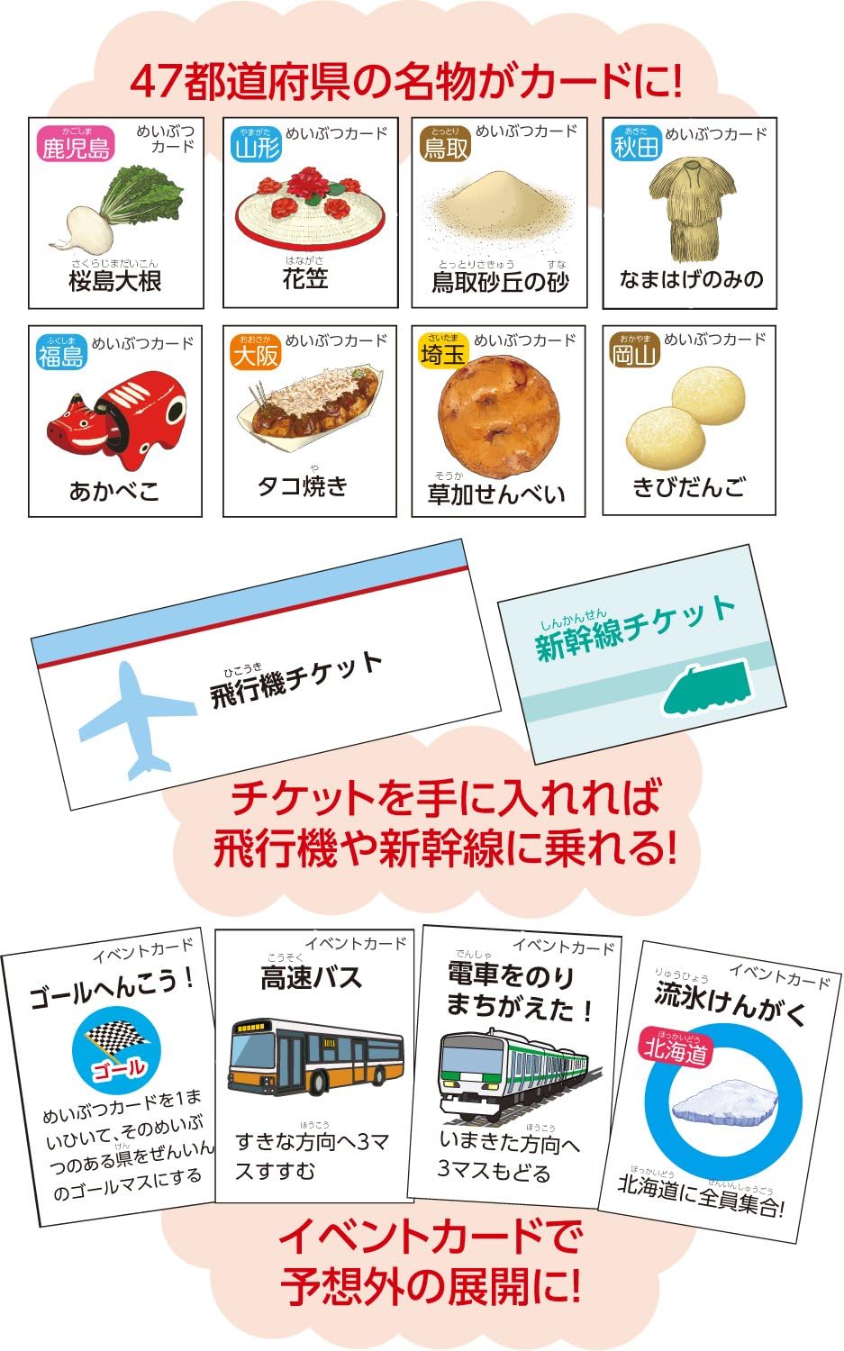 日本地図おつかい旅行すごろく バックギャモン おもちゃ Amazon