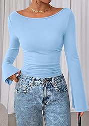 PRETTYGARDEN Women's Long Sleeve Shirts 2025 Fall