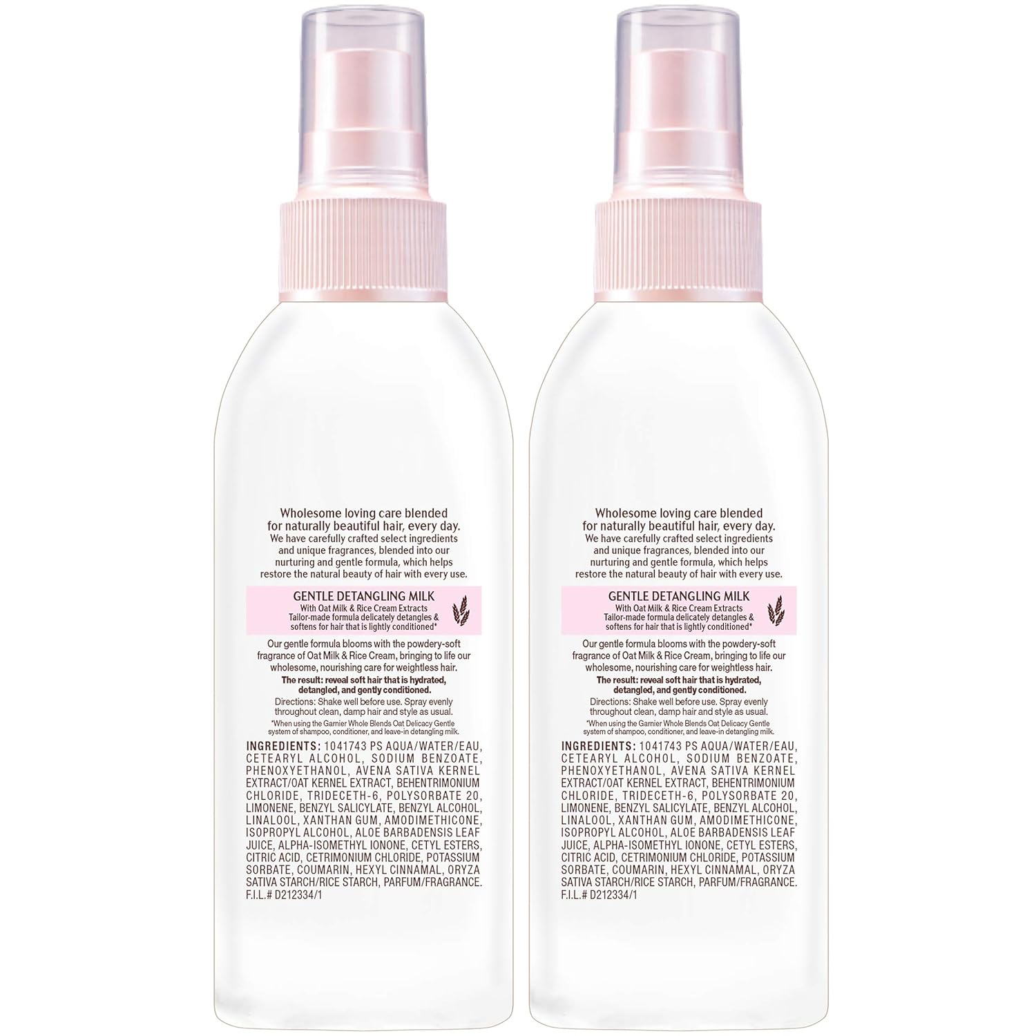 Garnier Whole Blends Oat Delicacy Gentle Detangling Hair Milk, 2 Count: Beauty