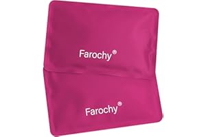 Farochy Reusable Ice Packs for Lunch Boxes - 2PCS Soft Ice Packs Freezer Packs for Cooler Gel Ice Packs, Keep Food Cold or Hot