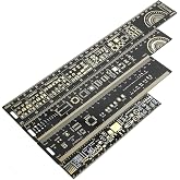 Mayata 3PCS/4PCS 15cm 20cm 25cm 30cm Multifunctional PCB Ruler Measuring Tool Resistor Capacitor Chip IC SMD Diode Transistor Package 180 Degrees (4pcs/lot)
