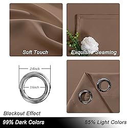Hiasan Room Divider Blackout Curtains,Extra Wide